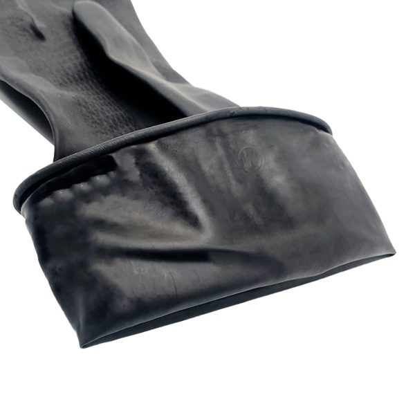 black-latex-industrial-gloves-beaded-cuff.jpg Reinforced beaded rolled cuff on black latex industrial gloves